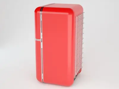 Refrigerator vintage 3D model