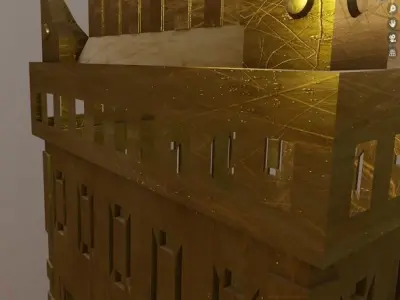 Ancient Lamp Free 3D model