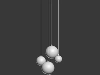 Magic Cluster Pendant light 3D model