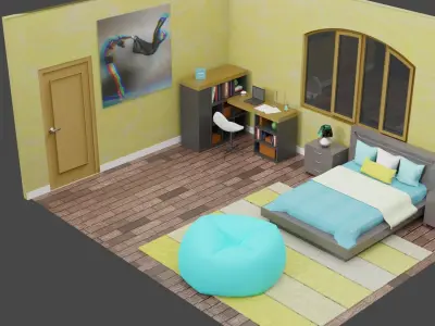 Jihye Bedroom  3D model
