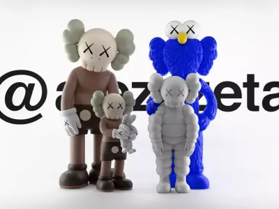 Kaws Family Textured 3D model