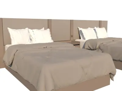 Hotel Line Nova Bed Set - countryside 3D model