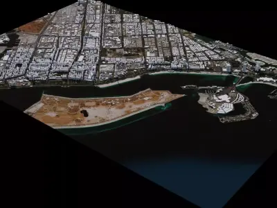 Abu Dhabi - United Arab Emirates 3D model