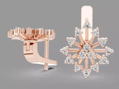 Diamond Earrings  3D print model