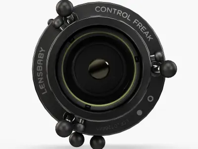Lensbaby Control Freak lens Low-poly 3D model