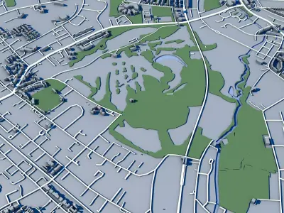Beckenham Place Park London Printable London Landscape 3D print model