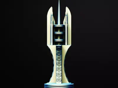 The Spindale Of Solara Building Scifi 3D Printable STL File 3D print model