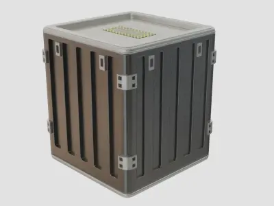 Metal Crates Collection  3D model