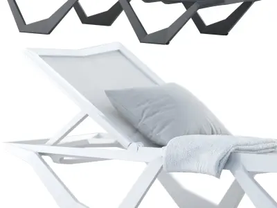 Voxel Sun Chaise by Karim Rashid 3D model