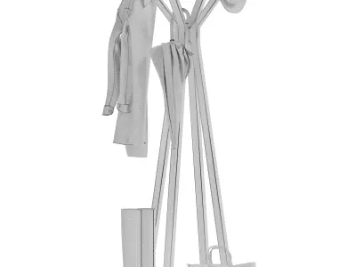 Floor hanger Como for clothes 3D model