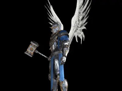 Angel Knight by Fear1ess Low-poly 3D model