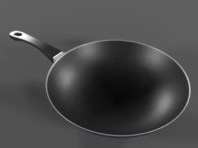 Kitchen Pan Set 3D model