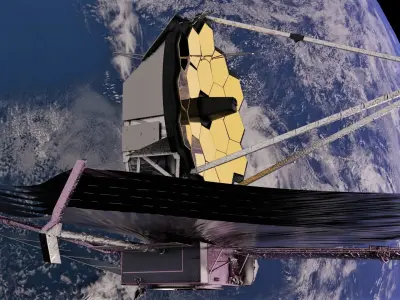 James Webb Space Telescope Low-poly 3D model