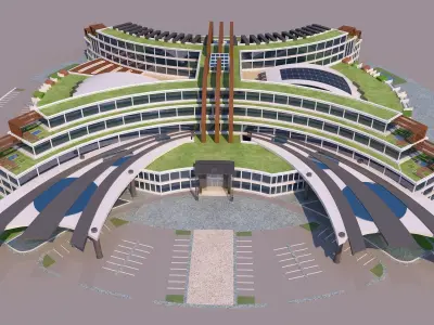0180 - Hotel Modern Building 3D model
