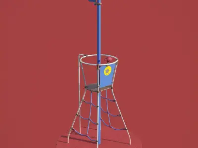 kids playground THE LOOK-OUT POST JMA-0516 3D model
