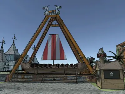 Ship attraction 3D model