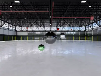 HDRI - Airplane Hangar Interior 12 Texture