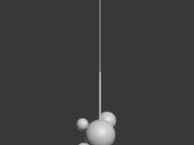 Giopato Coombes Bolle Pendant 4 Bubbles 3D model