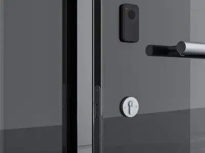 Aluminium door 70 3D model