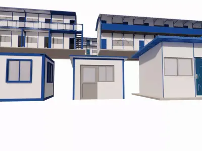 Portable Construction Site Building -A1 3D model