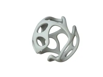 SciFi Cube Object No 21493 Low Poly Shape Texture