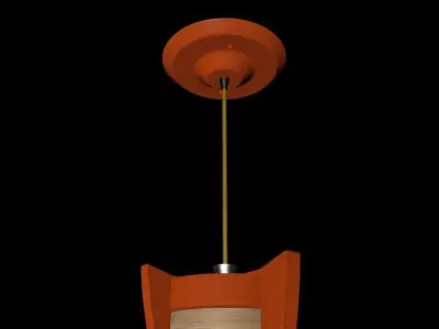 Modern Lamp Low-poly 3D model 6