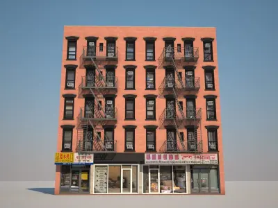 Context Building Nr2 Building Orchard st  New York 3D model