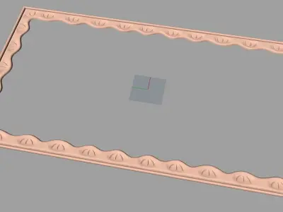 Photo frame 3D relief models STL Files used for CNC Router E646 3D model