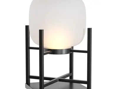 Stainless Steel Acrylic LED Standing Floor Lamp For Outdoor 3D model