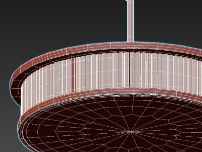 CRITERION gold and pendant light 3D model