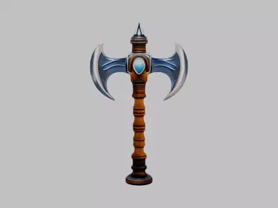 fancy axe Free low-poly 3D model