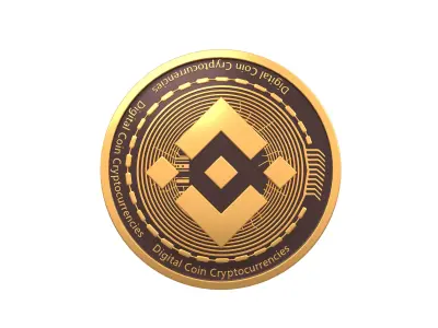 Binance Coin v2 001 3D model