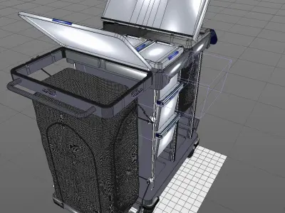 Cleaning trolley 3D model