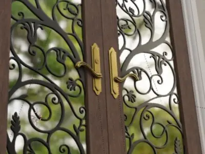 Spanish Main Entry Double Door 3D model