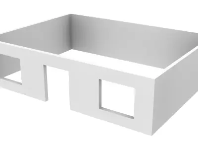 Building Exterior Type 1 Low-poly 3D model