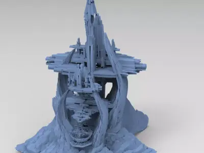  Knome King Mountain 3D model