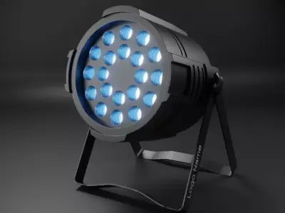 Par light Low-poly 3D model