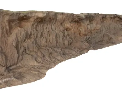 Eroding  Beach Cliff 01 Low-poly 3D model