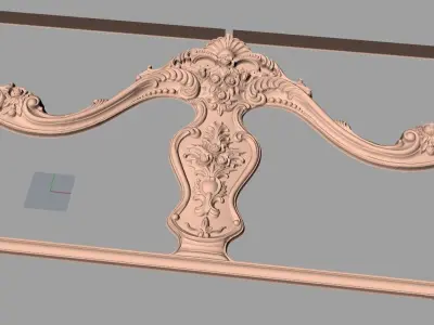 Bed 3D relief models STL Files used for CNC Router E1005 3D model