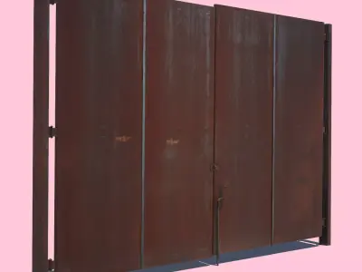 Rusty Metal Door 3D model