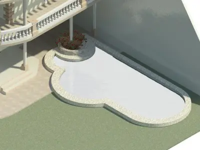 Two floors Villa 3D print model
