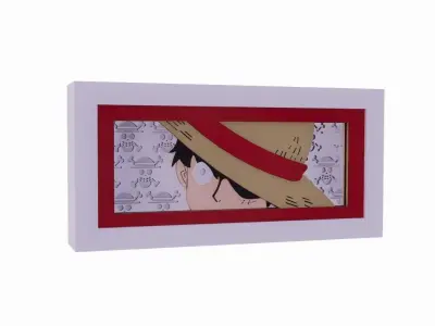One Piece Luffy Light Box 3D model
