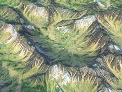 Landscape 88 Low-poly 3D model