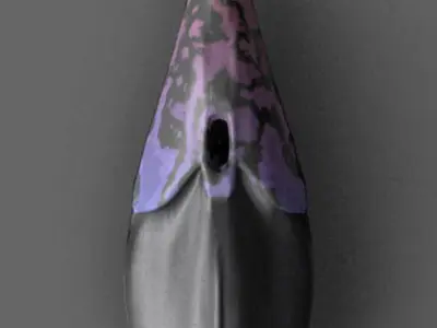 Placoderm skull with paint 3D print model