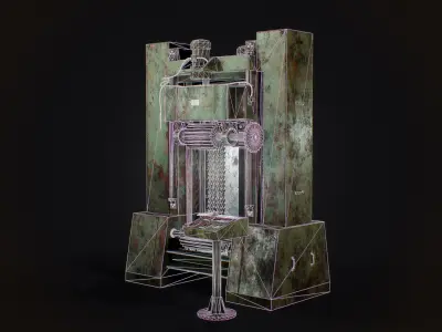 Frame Saw Low-poly 3D model