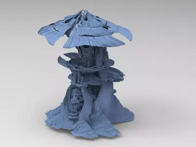 Wookie war tower 3D model