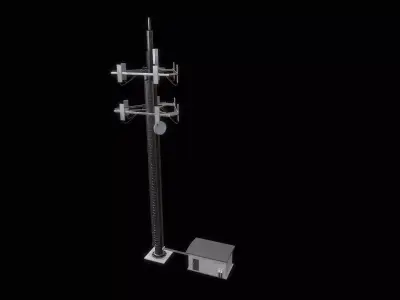 Cell Site Environment  Low-poly 3D model