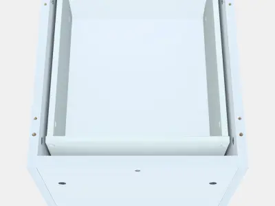NORDLI Modular chest of 2 drawers Low-poly 3D model