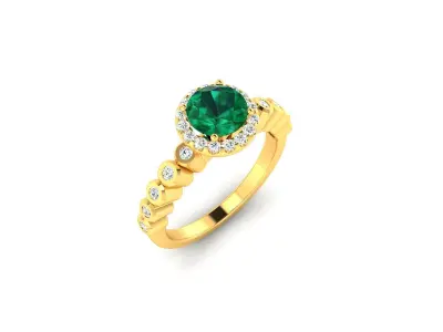 Women Ring  Render 3dm STL OBJ FBX Details 3D print model 189