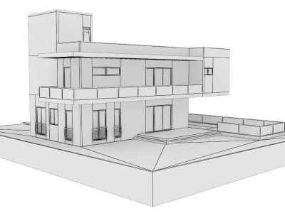 Modern House 16 3D model